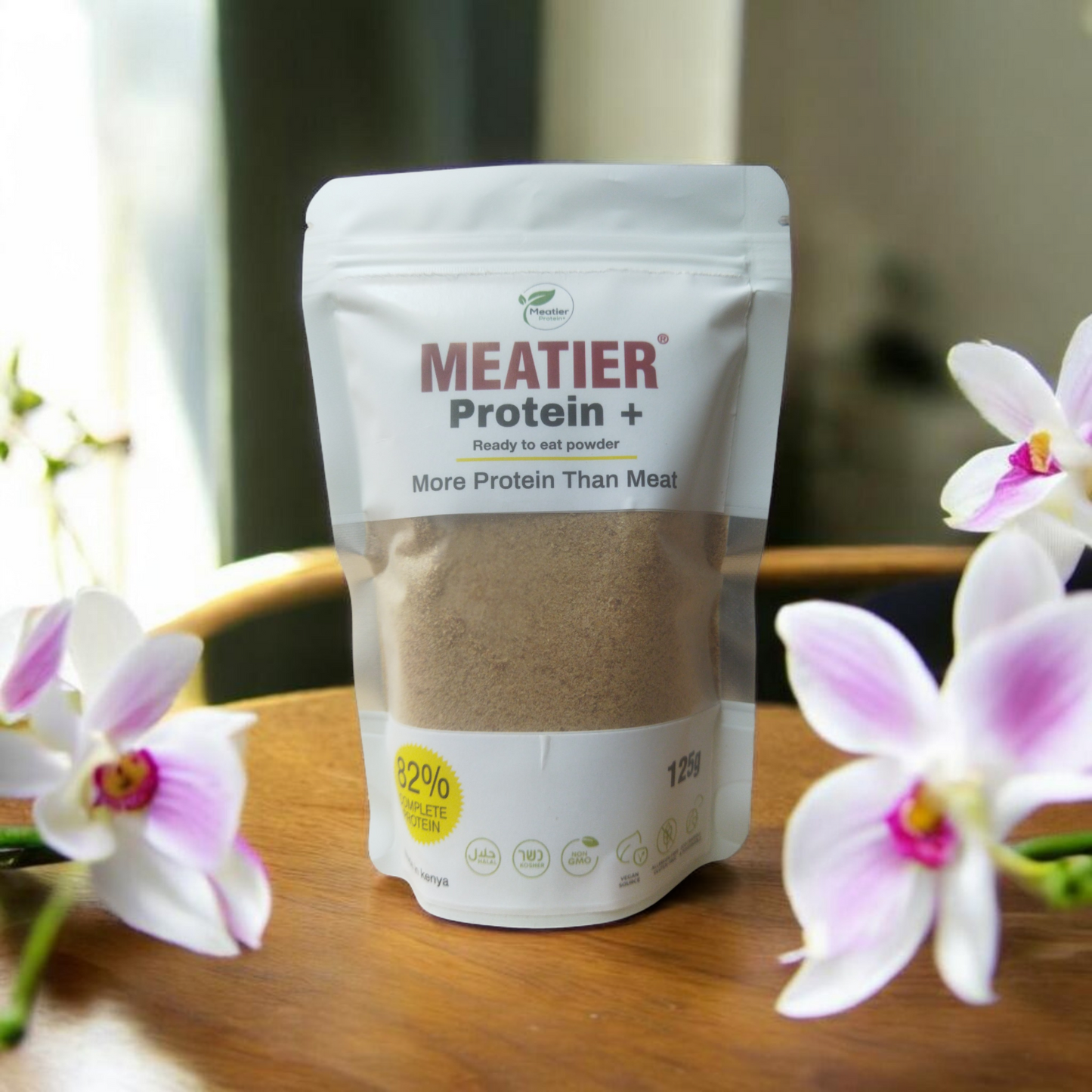 MEATIER Protein+ Ready2Eat Alternative Meat Protein Powder.